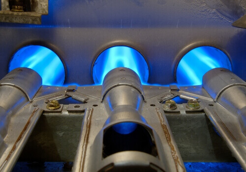 Close up of furnace