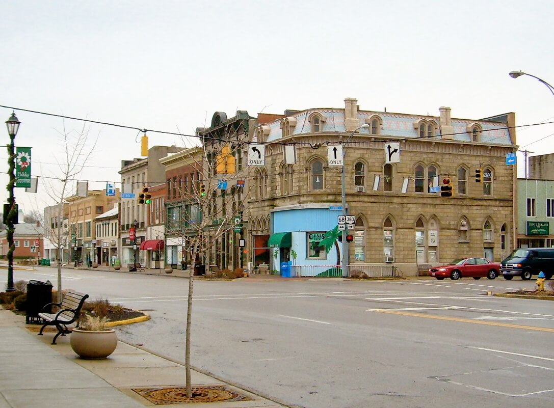 Mural on a wall in Xenia